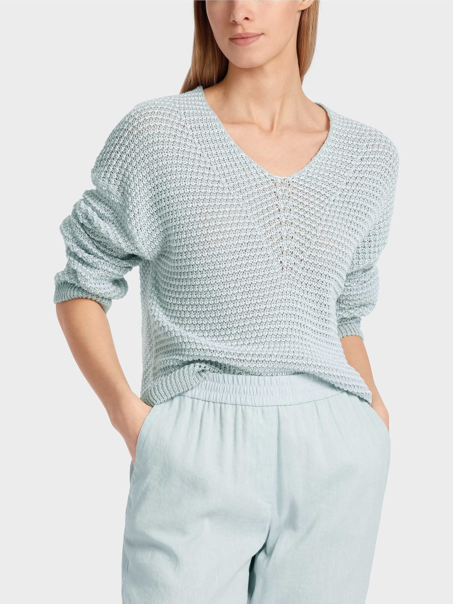 Marc Cain Oversized V-Neck Sweater Knit