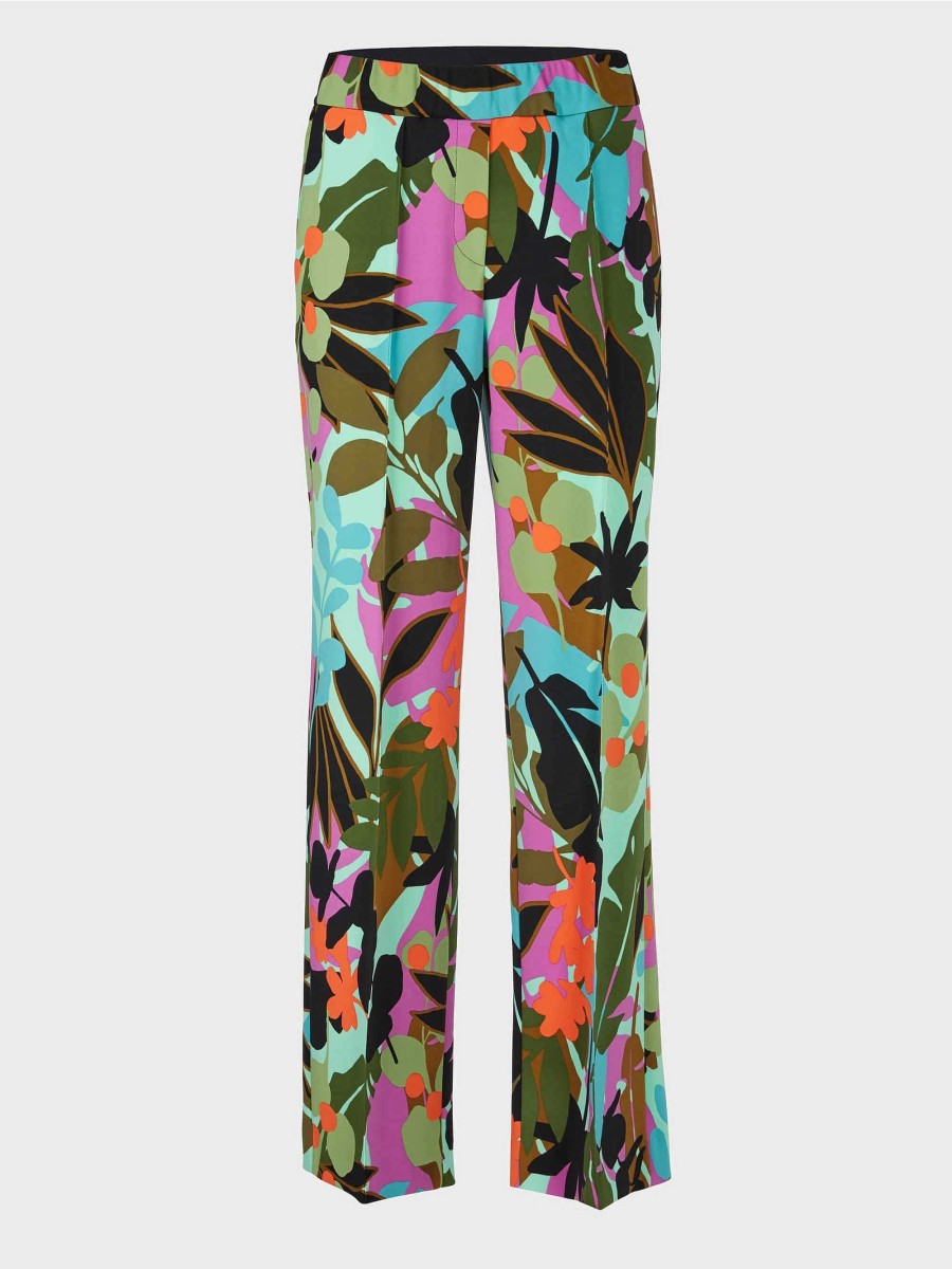 Marc Cain Washington Trousers - With All-Over Print Pants