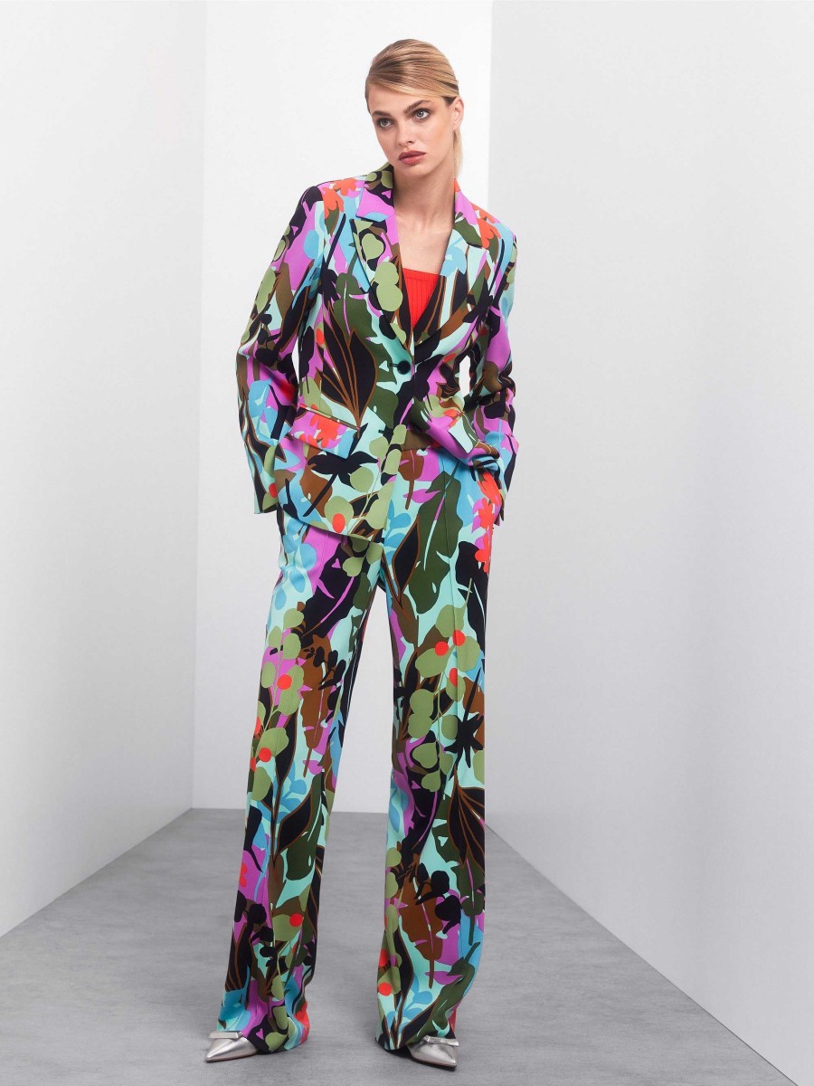 Marc Cain Washington Trousers - With All-Over Print Pantsuits