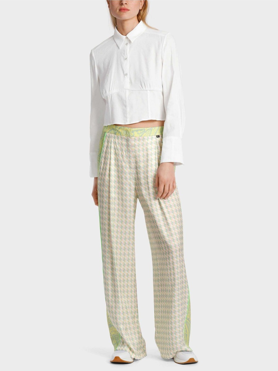 Marc Cain Model Wichita Trousers In A Mix Of Patterns Pants