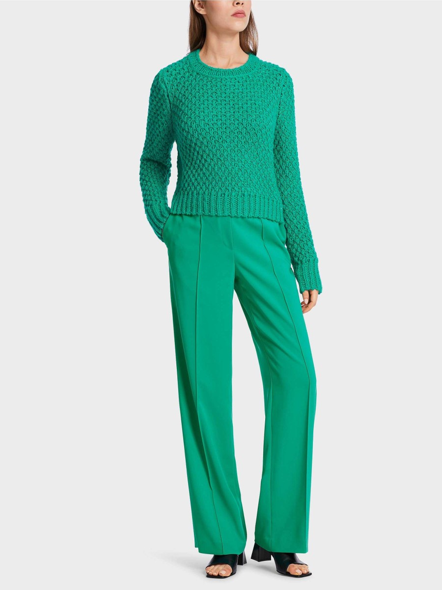 Marc Cain Knitted Sweater "Rethink Together" Sweaters & Sweatshirts