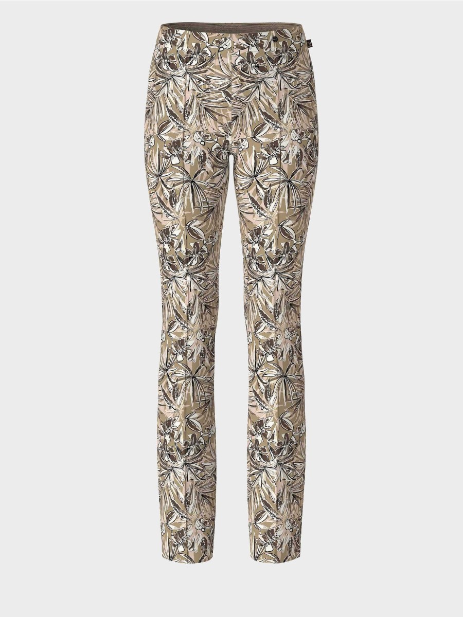 Marc Cain Frederica Trousers With Floral Print Pants