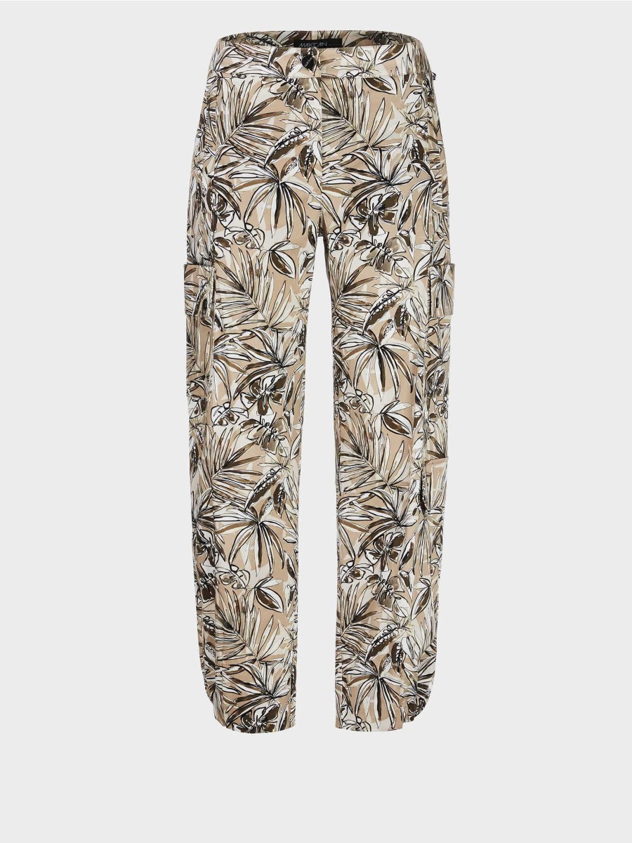 Marc Cain Renton Cargo Pants With Floral Print Pants