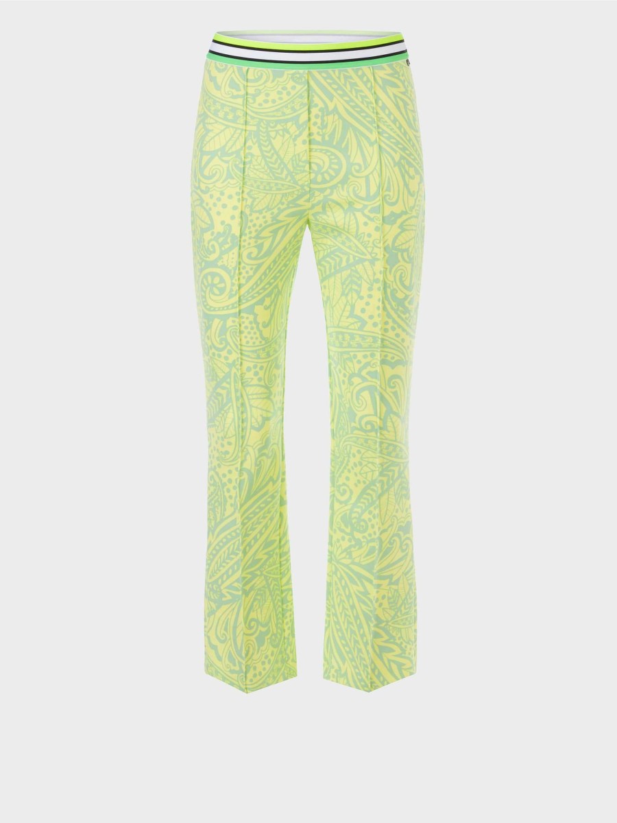 Marc Cain Model Frederica Trousers In Paisley Print Pants