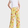 Marc Cain Wedi Trousers In A Floral Design Pantsuits