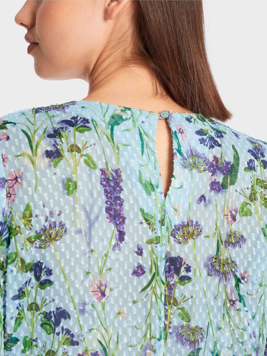 Marc Cain Blouse In A Floral Design Blouses & Tunics